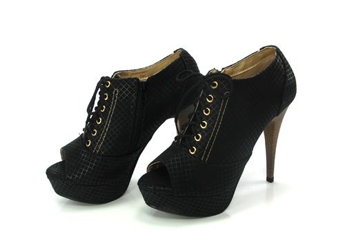 Ankle  Boot  Xadrez preto