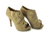 Ankle   Boot  Xadrez areia